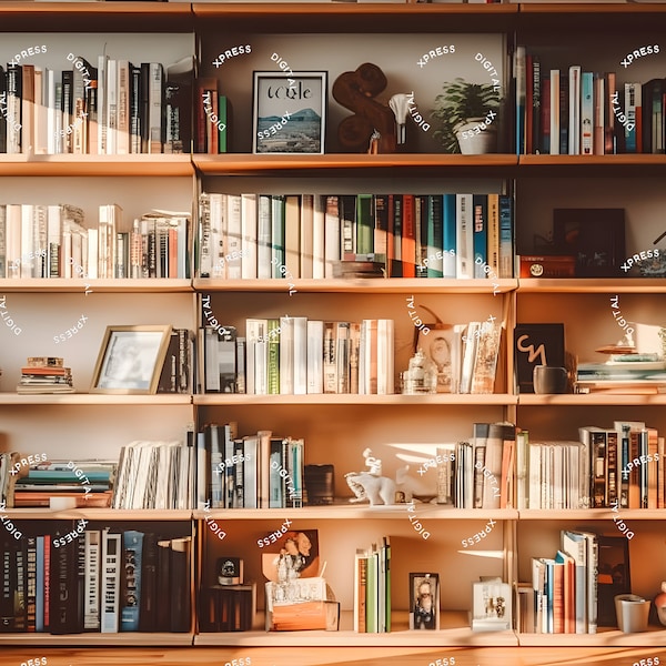 Bookcase Zoom Virtual Backgrounds Backdrop Office Background Microsoft Teams Facebook WebEx Skype Google Meet Library