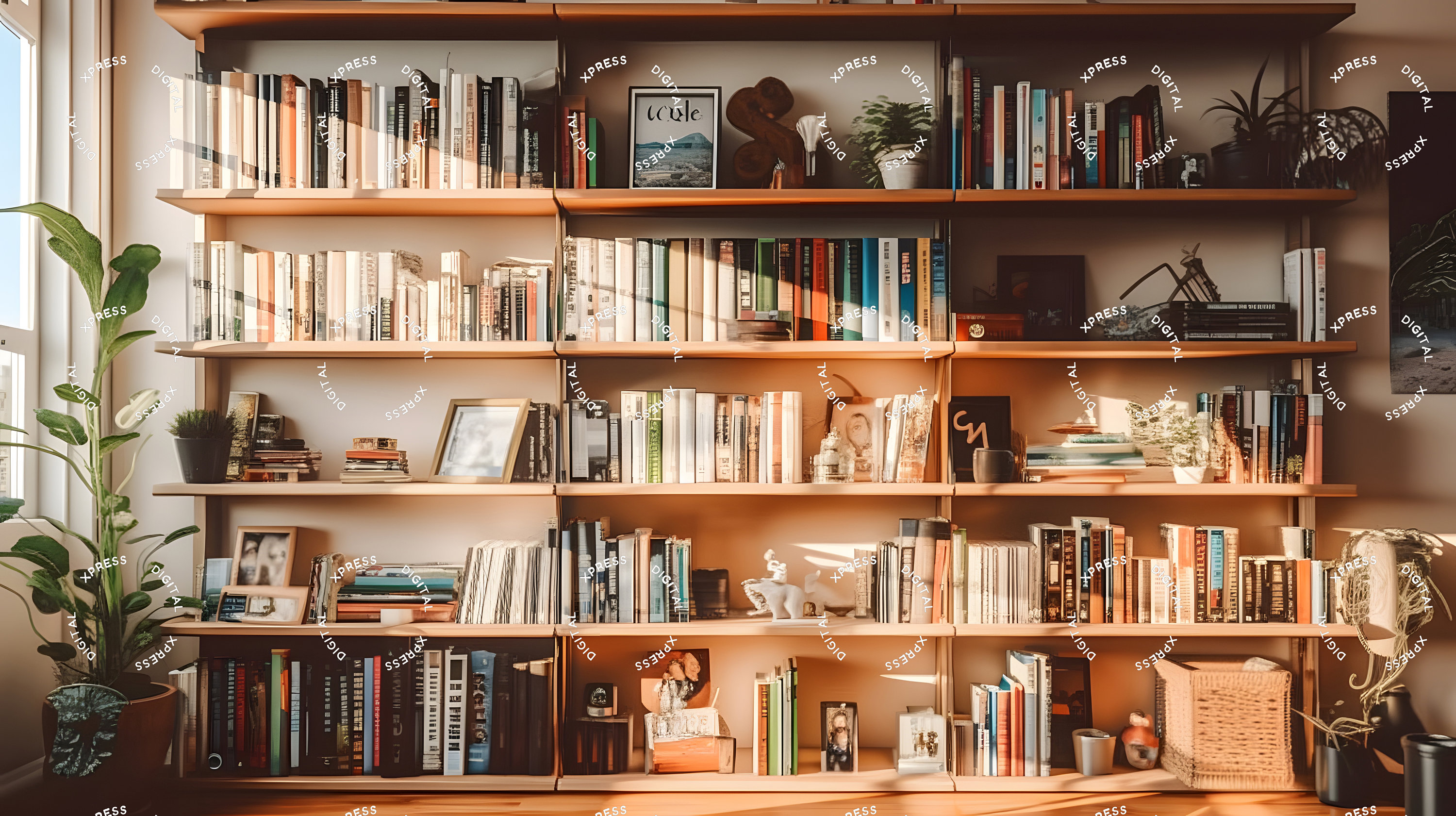 Bookcase Zoom Virtual Backgrounds Backdrop Office Background Microsoft