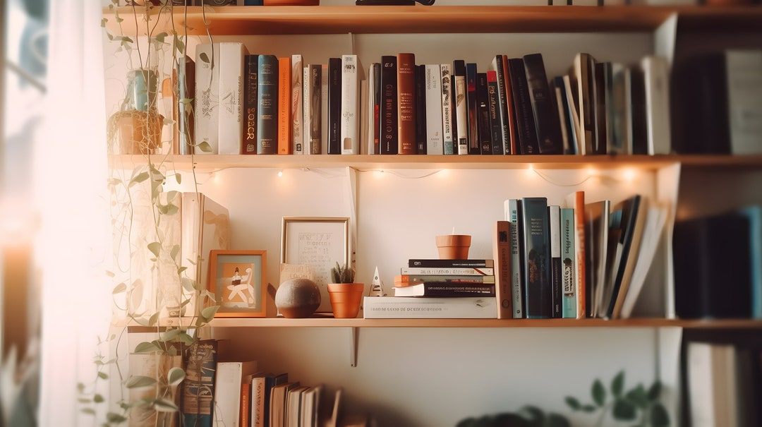 Bookcase Zoom Virtual Backgrounds Backdrop Office Background Etsy