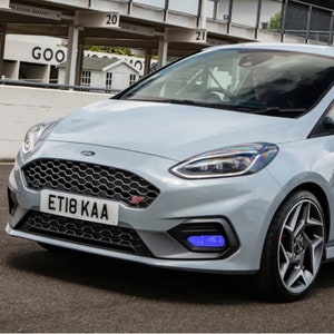 Ford Fiesta Mk8 ST & ST Line Transparent Colour Fog Light Covers Tint Protectors - Dark Blue Navy Colour