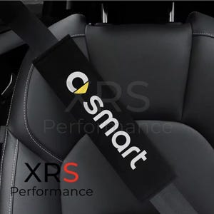 Smart Car Embroidered Pair of Soft Seat Belt Shoulder Covers Pads Protectors x2 Free Shipping Smart Car ForTwo Roadster ForFour #1 #3 #5