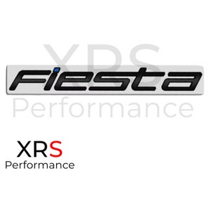 Ford Fiesta MK8 2018+ Gloss Black & Blue Fiesta Lettering Badge New Style Rear Boot