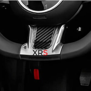 Fiat Abarth 500 Steering Wheel Insert Carbon Fibre - Series 4 - 2016-2022 - Abarth 595 - 695 - 595C - Trofeo - Competition - Gloss Carbon