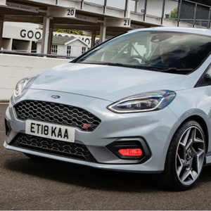 Ford Fiesta Mk8 ST & ST Line Transparent Colour Fog Light Covers Tint Protectors - Red Colour