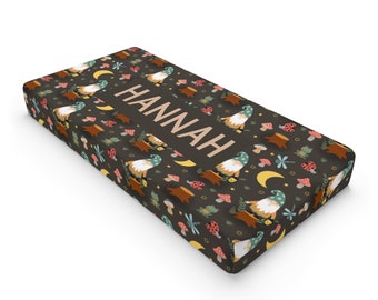 Gnomey Nights Changing Pad Cover