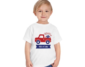 4th of July Truck Toddler Tee