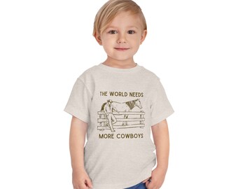 The World Needs More Cowboys Toddler Tee