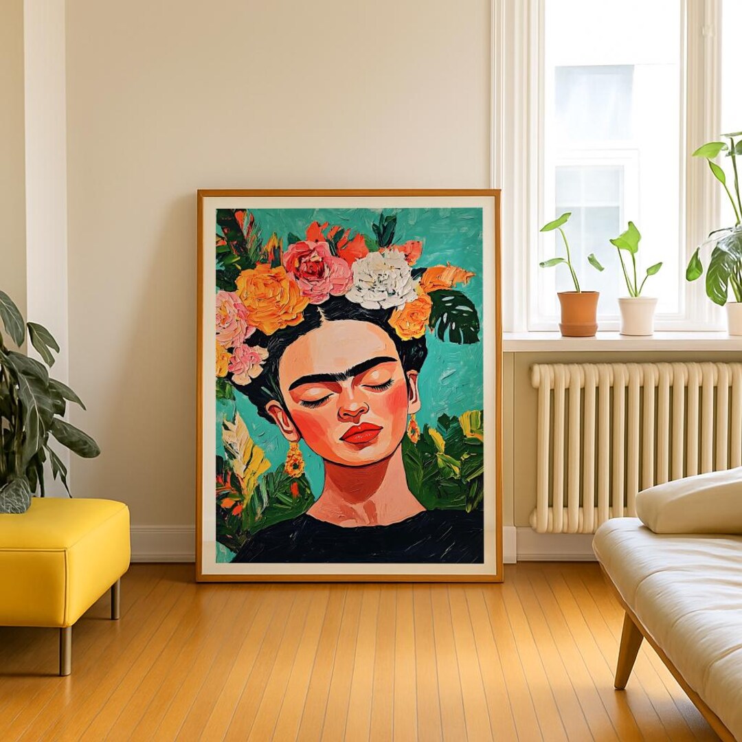 Frida Kahlo Portrait Print: Mexican Feminist Art (digital Download) - Etsy