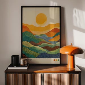 Japanese Grasslands Print: Japandi Wabi Sabi Wall Art Poster (Digital Download)
