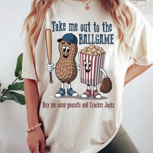 Bring mich zum Ballspiel Kaufen Sie mir ein paar Erdnüsse und Cracker Jacks Png, Baseball Mama Png, niedliche Retro Baseball Mama Png, Baseball Png