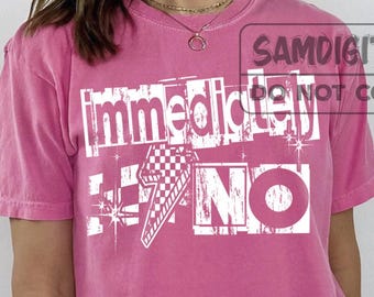 Inmediatamente no sarcástico PNG Mamá divertida Declaración divertida Cita divertida descarada Sarcasmo PNG Sobreestimulado Retro Checker Actitud Humor adulto