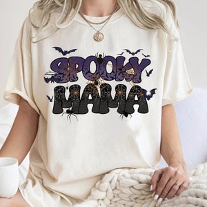 Spooky Mama Png, Coquette Halloween Png, Spooky Season Png, Retro Halloween Png, Fall Png, Halloween Shirt Sublimation Designs Png