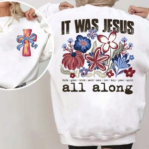 It Was Jesus All Along PNG, Bible Spirit Christian Sublimation, Jesus PNG, God Png, Bible Verse Sublimation, Faith Religious PNG