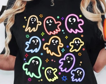 Halloween Ghost Neon png, Coquette Halloween Neon Png, Halloween Mama Png, Spooky Season Png, Social Club Png, Girly Coquette Bow Png
