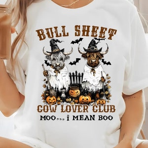 Bull Sheet PNG, Halloween Png, Bull Png, Ghost Cows Png, Funny Cow Png, Fall Png, Cow Lover Png, Spooky Season Png, Instant Download