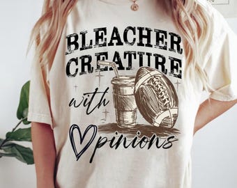 Bleacher Creature With Opinions, Funny Football Mom Svg Png, Football Mom Sayings, Football Mom Quote, Cheer Mom, Football Mom, Football Mom