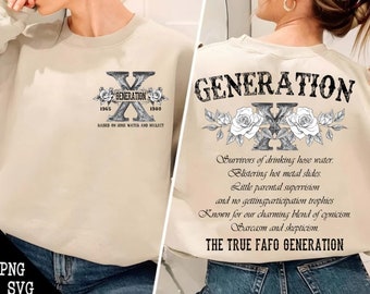GEN-X Png Generation Png Sublimation, Funny Png, raised on hose water, Childhood Memories, Hose Water, Nostalgia, Neglect, Funny PNG