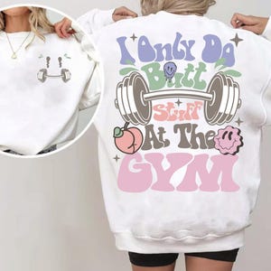 I Only Do Butt Stuff At The Gym Png, Workout Png, Wavy Svg Cutting File, Funny Png, Retro Png, Adult Humor Svg, Funny Quote Svg, Gym Svg