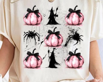 Calabaza rosa png, Halloween png, Temporada espeluznante png, Estética png, Halloween coqueta, Halloween brujo png, araña png, Otoño png