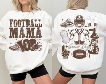 Football Mama Png, Football Season Png, Game Day Football Png, Preppy Football Shirt Design, Coquette Fall Football, Football Sublimation