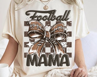 Coquette Football Mama Png, Football Coquette Bow Png, Football Mom, Game Day, Fall Football, Football Season Png, Sports Png, Checkered Png