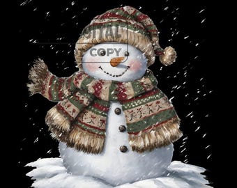 Vintage Christmas Snowman Png, Merry Christmas Png, Trendy Christmas Patchwork Png, Xmas Holiday Png, Cute Christmas Png, Christmas Gifts