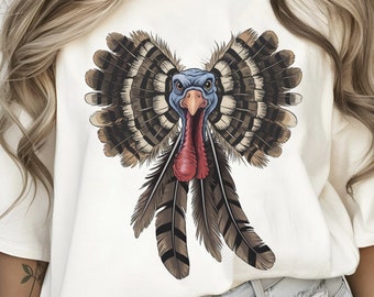 Retro Turkey Thanksgiving Bow Png, Thanksgiving Coquette Bow PNG, Fall Shirt Png, Thankful Png, Autumn Sublimation Design, Turkey png