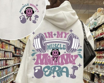 In My Muscle Mommy Era Svg Png, Mothers Day Svg Png, Mom Life Svg Png, Weightlifting Svg, Gifts For Gym Lovers Png Svg, Gym Pump Cover Svg