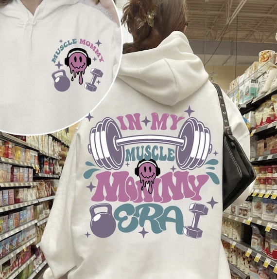 In My Muscle Mommy Era Svg Png, Mothers Day Svg Png, Mom Life Svg Png, Weightlifting Svg, Gifts For Gym Lovers Png Svg, Gym Pump Cover Svg
