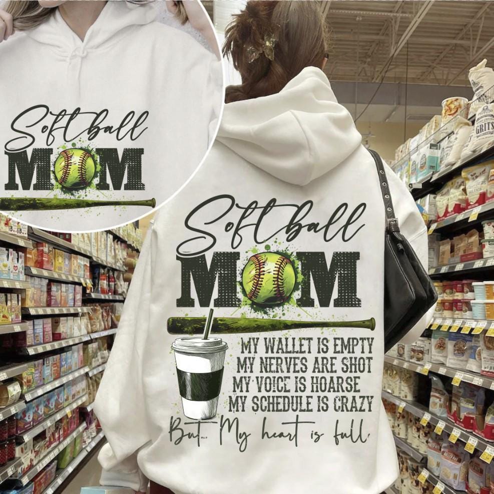 Softball Mom My Wallet is Empty Png, Softball Mom Png, Softball vibes Png, Softball Png, Funny Softball Mom Png,Game Day Touch Down Football