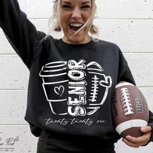 Football Senior 2026 Svg Png, Senior 2026 SVG, Class of 2026 Senior SVG, Graduation SVG, High School Shirt Svg, Dtf Sublimation Designs