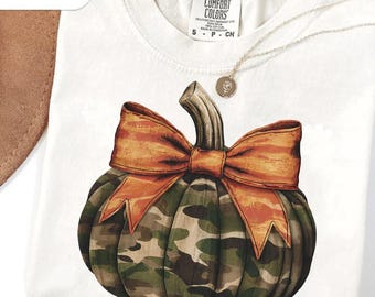 Png camouflage camouflage, citrouille BCBG png, citrouille d'automne coquette png, design tendance pour Thanksgiving, automne girly png, citrouille épicée png