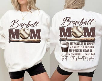 Baseball Mom My Wallet is Empty Png, Baseball Mom Png, Baseball vibes Png, Baseball Png, Funny Baseball Mom Png,Game Day Touch Down Football