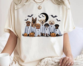 Cane fantasma retrò PNG, stagione spettrale PNG, cane fantasma di Halloween PNG, cane zucca di Halloween PNG, cane di Halloween PNG, cane carino Boo di Halloween PNG