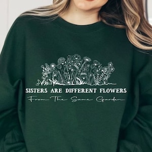 Irmãs são flores diferentes do mesmo jardim, presente de irmã PNG, ditados de irmã PNG, citações de irmã, irmãos, Cricut, PNG, sublimação