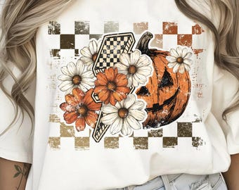 floral fall smiley face Png, Fall Png, Fall pumpkin Sublimation png, Thanksgiving png, Autumn png, Fall shirt, Pumpkins, boho png,floral png