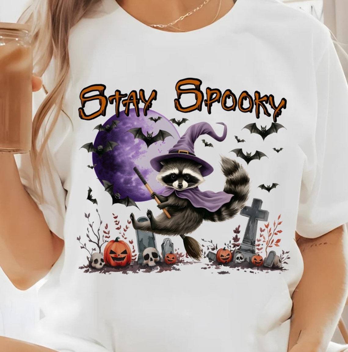 Stay Spooky Png Svg Raccoon Png Spooky Vibes Png Spooky Halloween Png ...