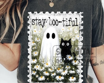 Blijf Boo-tiful png, spook png, girly pompoen png, boho bloemen herfst png, halloween png, herfstsfeer png, spookachtig seizoen png, boo png