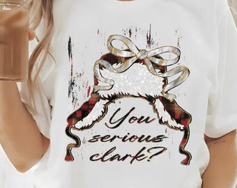 You serious clark png, Christmas coquette png, Retro Christmas png, Christmas deer png, Christmas tree png, Christmas bow png, Sublimation