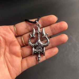 Shiva Trident-hanger Trishul-hanger voor mannen Lord Shiva-symbool ketting Mahadev sieraden voor bescherming spiritueel cadeau voor hem