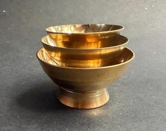 Brass Pooja Bowl Small Puja Bowl for Temple and Ritual Use