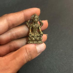 Lord Vishnu Statue | Hindu God Vishnu Idol for Pooja | Antique Finish Brass Murti | Narayana Idol for Temple | Vastu Decor Brass Lord Vishnu