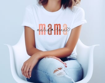 Mama T-Shirt personnalisé avec nom et année, MamaT-Shirt Gift, Expectant Mama Announcement, Fête des Mères, Cool Mama Sweatshirt