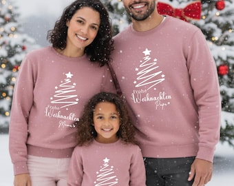 Maglione natalizio personalizzato per bambini, mini maglioni coordinati per mamma e papà, famiglia natalizia, maglioni e felpe per la famiglia natalizia