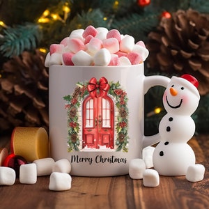 Merry Christmas mug, retro Christmas mug, Christmas mug, winter mug, Christmas mug, winter mug, cute Christmas mug