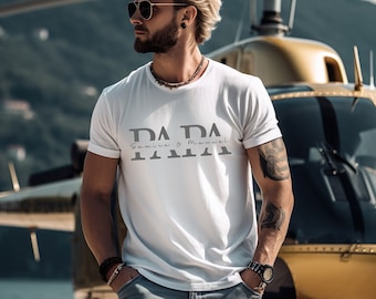 T-shirt papa personnalisé avec nom et année, cadeau à capuche pour père, annonce de futur papa, fête des pères, sweat-shirt cool papa