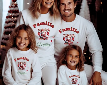 Personalized Christmas family outfit, matching mom dad mini baby, Christmas family, T-shirts sweaters matching outfits Christmas