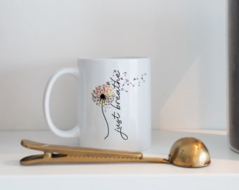Yoga cup | Self-Love Mug | Coffee cup | Mug for her | Mindfulness | self love | Asana | Boho mental health flower I time out