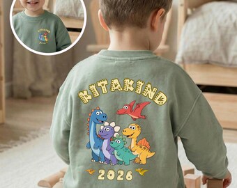 Maglietta personalizzata per l'asilo con nome e anno, maglietta per bambini dell'asilo, regalo per l'asilo nido 2026 per bambini e bambine