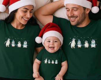 Personalized Christmas family outfit, matching mom dad mini baby, winter family outfit, T-shirts sweaters matching outfits family